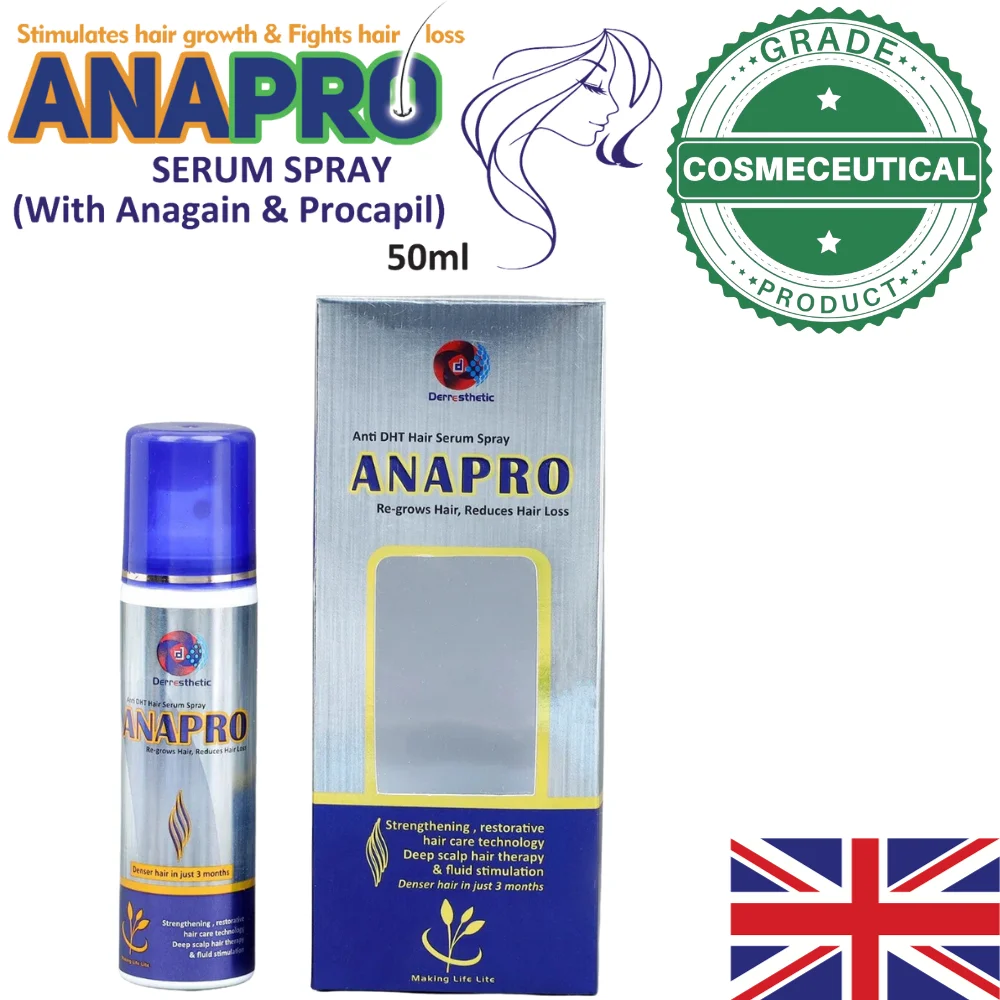 ANAPRO ANTI DHT HAIR SERUM SPRAY RE-GROWS HAIR, REDUCES HAIR LOSS 50ml ANAPRO ANTI DHT HAIR SERUM SPRAY