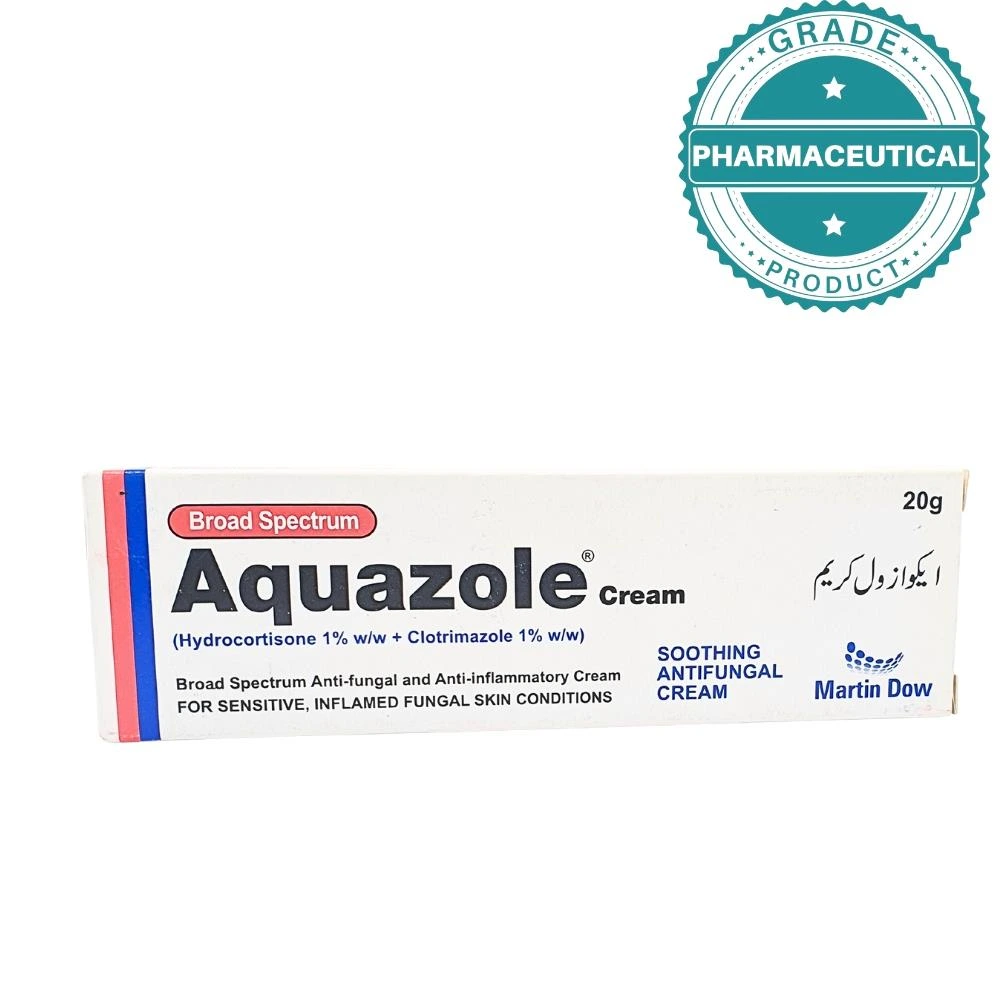 AQUAZOLE CREAM BROAD SPECTRUM SOOTHING ANTIFUNGAL CREAM 20g AQUAZOLE CREAM BROAD SPECTRUM SOOTHING ANTIFUNGAL CREAM 20g