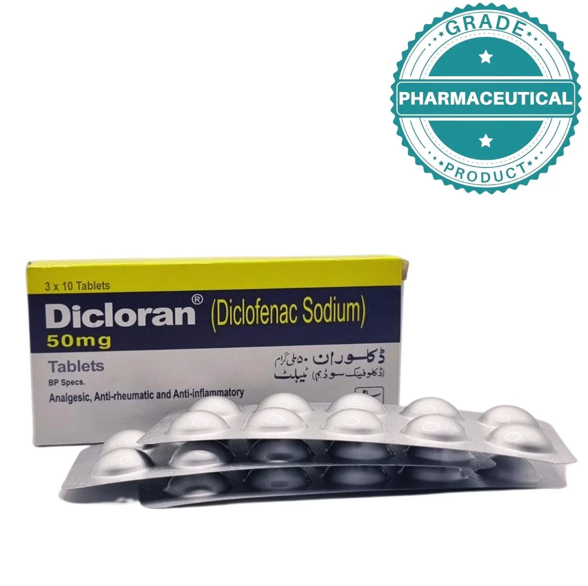 DICLORAN TABLET (DICLOFENAC SODIUM) 50mg PACK OF 150 TABLETS DICLORAN TABLET (DICLOFENAC SODIUM) 50mg PACK OF 150 TABLETS
