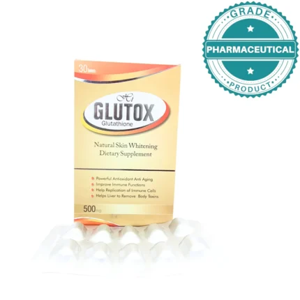 GLUTOX NATURAL SKIN DIETARY SUPPLEMENT 500mg PACK OF 30 TABLETS