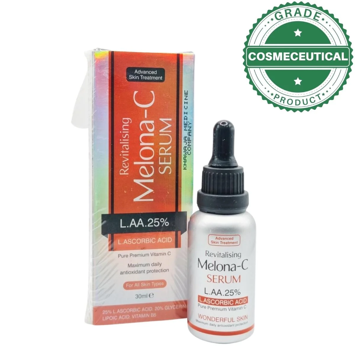 MELONA-C SERUM ADVANCED SKIN TREATMENT (REVITALISING L.ASCORBIC ACID) 60ML MELONA-C SERUM ADVANCED SKIN TREATMENT (REVITALISING L.ASCORBIC ACID) 60ML
