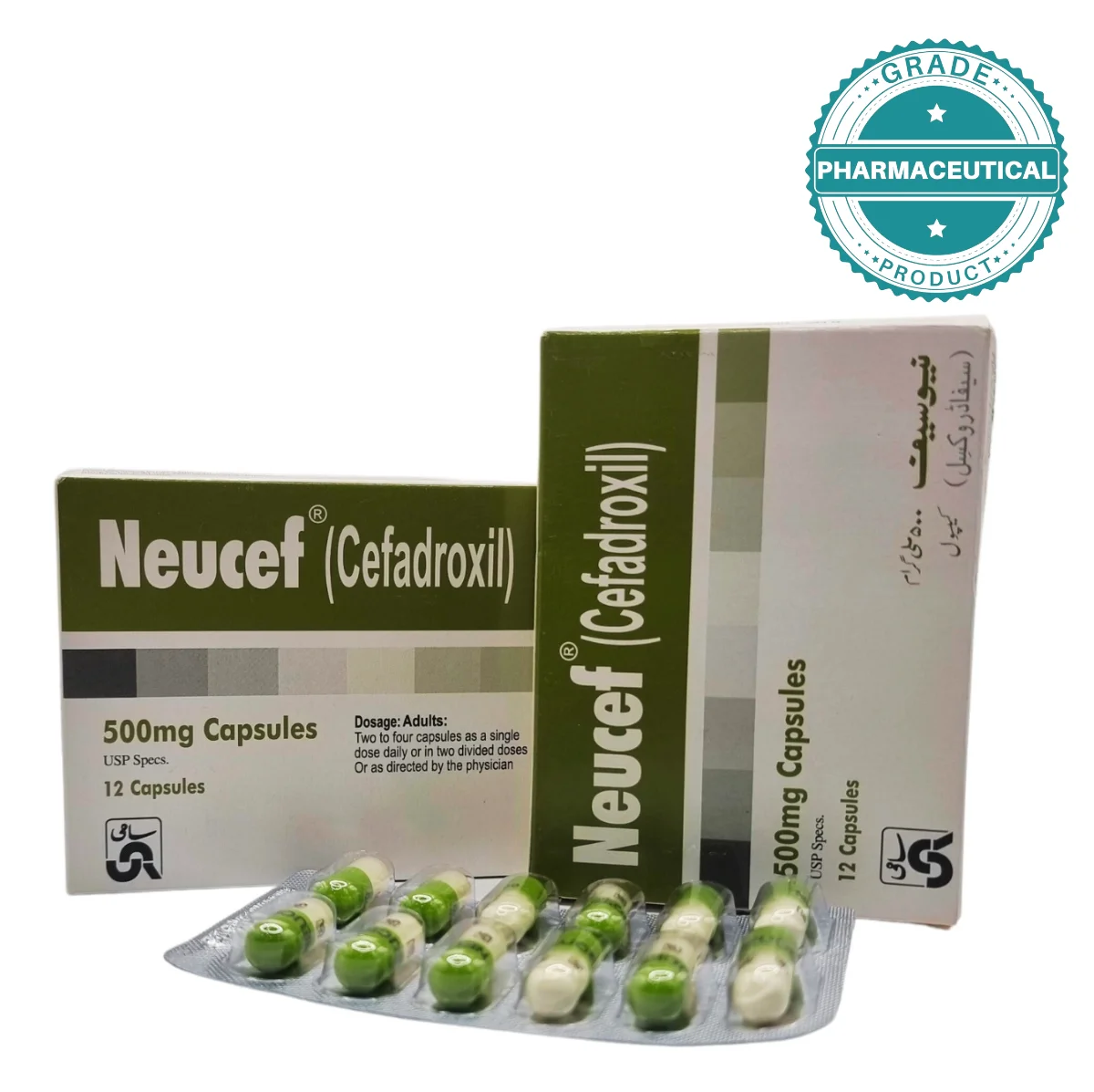 NEUCEF CAPSULE (CEFADROXIL) 500mg PACK OF 12 CAPSULES NEUCEF CAPSULE (CEFADROXIL) 500mg PACK OF 12 CAPSULES