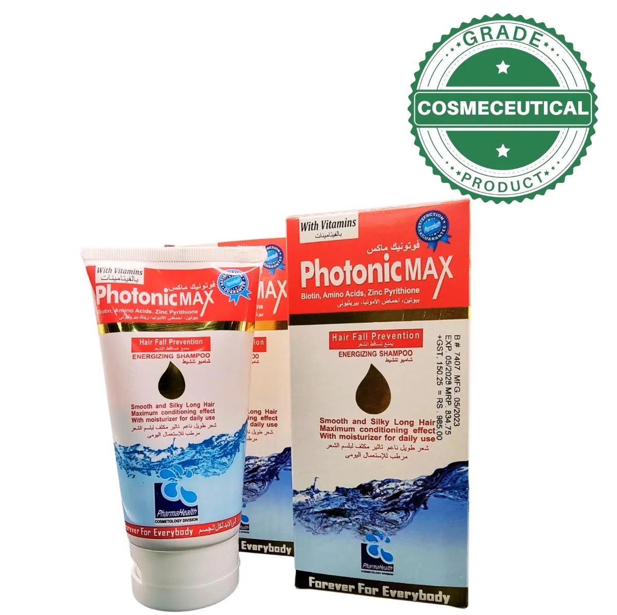 PHOTONIC MAX WITH VITAMINS HAIR FALL PREVENTION ENERGIZING SHAMPOO 120ml PHOTONIC MAX WITH VITAMINS HAIR FALL PREVENTION ENERGIZING SHAMPOO 120ml