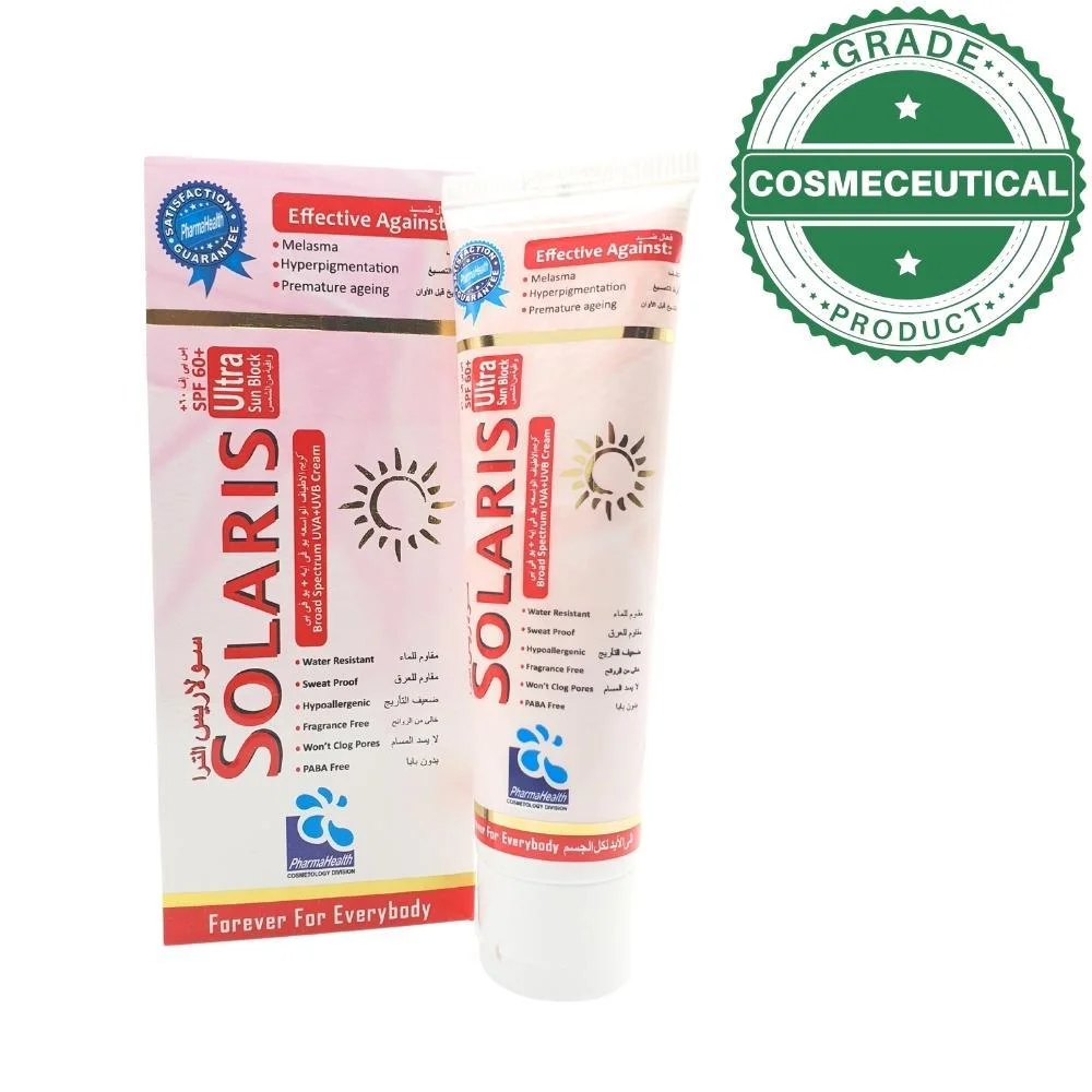 SOLARIS SPF 60+ ULTRA SUN BLOCK BROAD SPECTRUM UVA+UVB CREAM 60ml SOLARIS SPF 60+ ULTRA SUN BLOCK BROAD SPECTRUM UVA+UVB CREAM 60ml