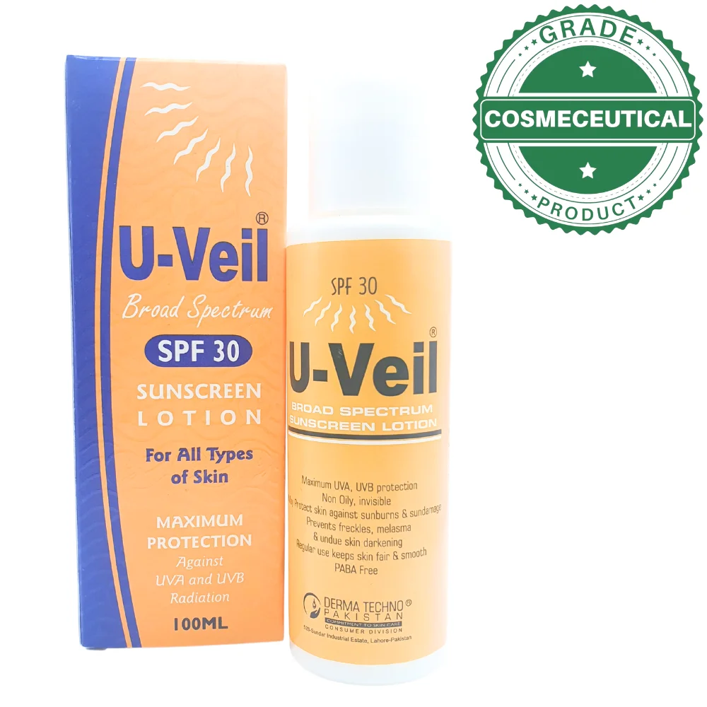 U-VEIL BROAD SPECTRUM SPF 30 SUNSCREEN LOTION 100ml U-VEIL BROAD SPECTRUM SPF 30 SUNSCREEN LOTION 100ml