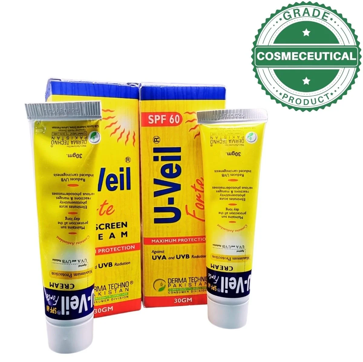 U-VEIL FORTE SUNBLOCK CREAM MAXIMUM PROTECTION AGAINST UVA AND UVB RADIATION 30gm U-VEIL FORTE SUNBLOCK CREAM MAXIMUM PROTECTION AGAINST UVA AND UVB RADIATION 30gm