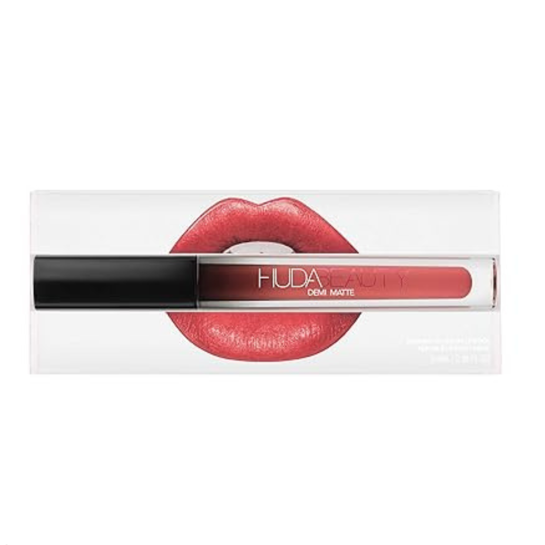 HUDA BEAUTY DEMI MATTE LIQUID LIPSTICK IN THE SHADE GAME CHANGER 3.6 ml HUDA BEAUTY DEMI MATTE LIQUID LIPSTICK IN THE SHADE GAME CHANGER 3.6 ml