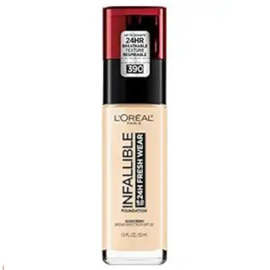 LOREAL INFALLIBLE FRESH WEAR FOUNDATION SNOW SHADE 30ml LOREAL INFALLIBLE FRESH WEAR FOUNDATION SNOW SHADE 30ml