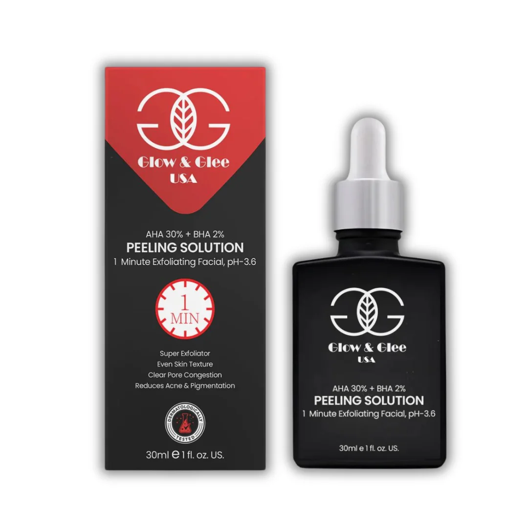 30ml of Glow & Glee AHA 30% + BHA 2% Peeling Solution 30ml of Glow & Glee AHA 30% + BHA 2% Peeling Solution