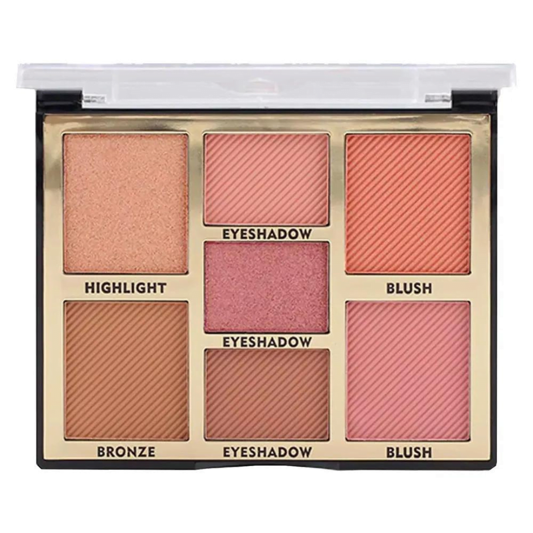 MISS ROSE PALETTE BLUSH HIGHLIGHTER BRONZE & EYESHADOW 01 MISS ROSE PALETTE BLUSH HIGHLIGHTER BRONZE & EYESHADOW 01