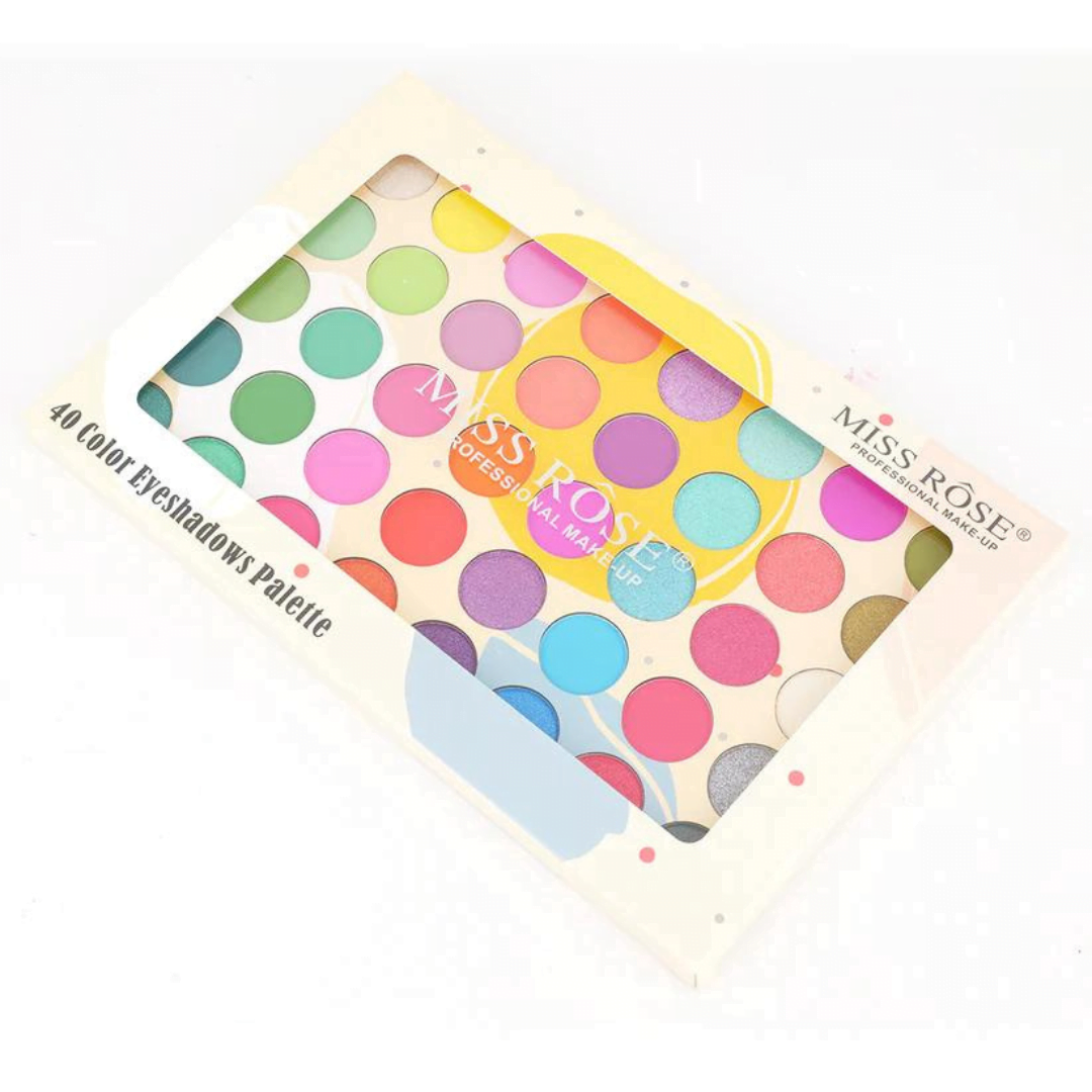 MISS ROSE EYESHADOW PALETTE 067N1 WITH 40 COLORS MISS ROSE EYESHADOW PALETTE 067N1 WITH 40 COLORS