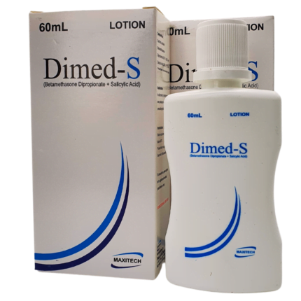 Dimed-S Lotion 60mLBETAMETHASONE DIPROPIONATE 0.05% + SALICYLIC ACID 2%