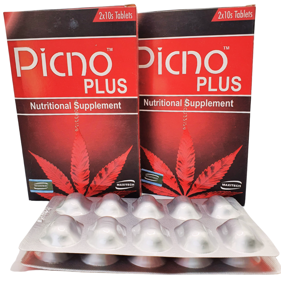 Picno Plus Nutrtional suppliments PICNOGENOL 75MG,VITAMIN 2500 IU,VITAMIN C 100MG,NIACIN 20MG PICNOGENOL 75MG,VITAMIN 2500 IU,VITAMIN C 100MG,NIACIN 20MG