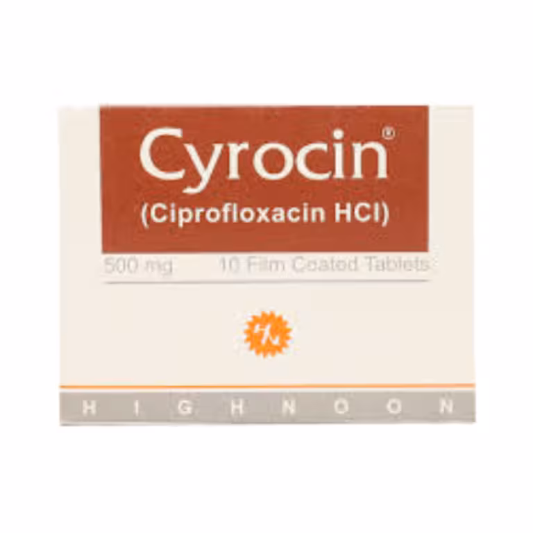 Cyrocin Tablets 500Mg (1 Box = 1 Strip)(1 Strip = 10 Tablets)