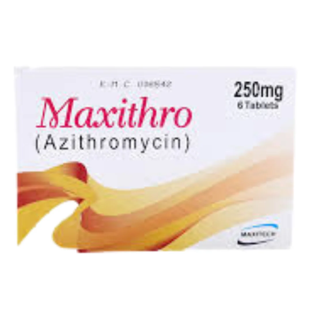 Maxithro Tablets 250Mg (1 Box = 1 Strip)(1 Strip = 6 Tablets) Maxithro Tablets 250Mg