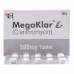 Megaklar Tablets 500Mg (1 Box = 1 Strip)(1 Strip = 10 Tablets)