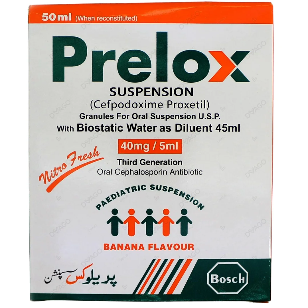Prelox 50Ml Suspension 40Mg Prelox 50Ml Suspension 40Mg