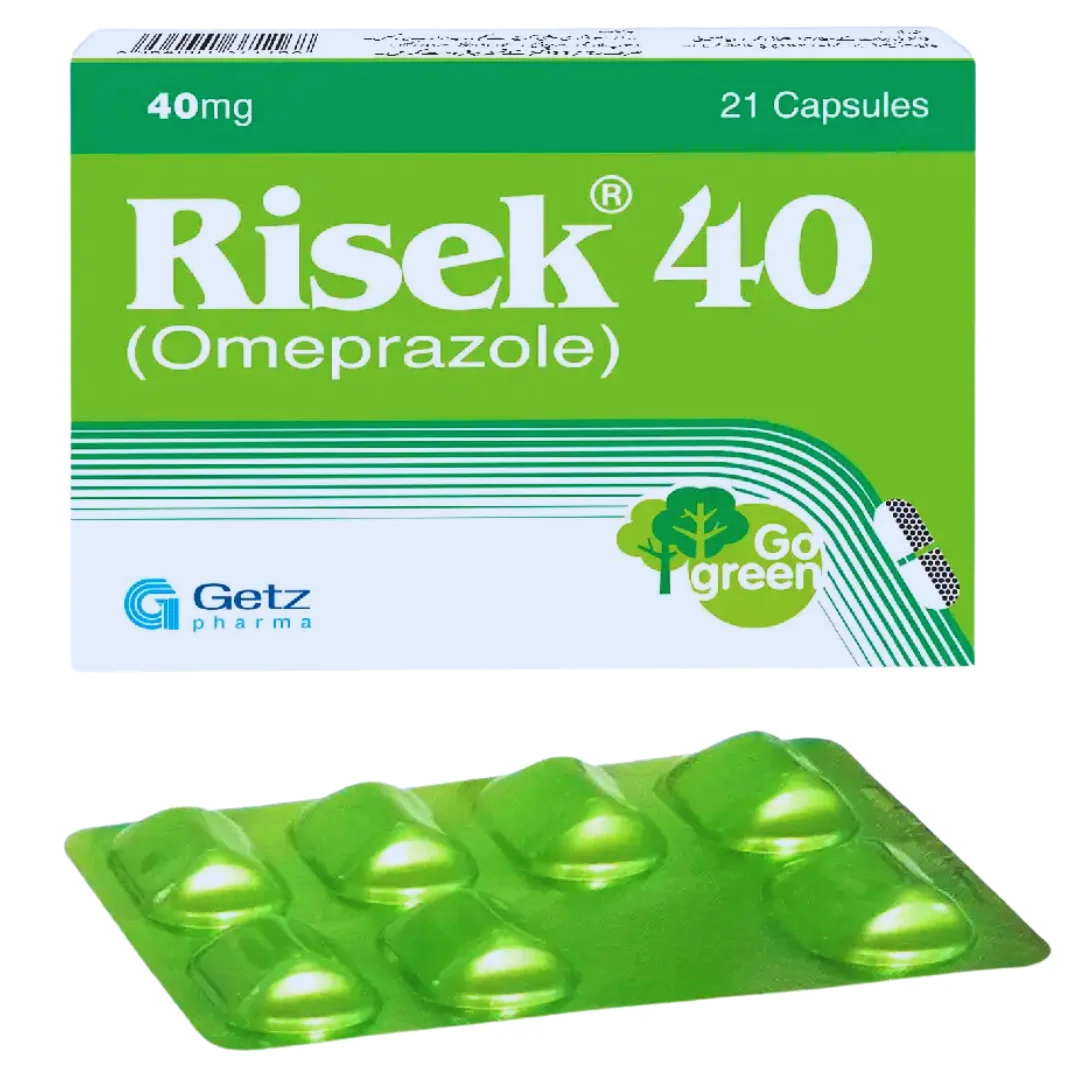 Risek 40mg capsule for stomach Risek 40mg capsule for stomach