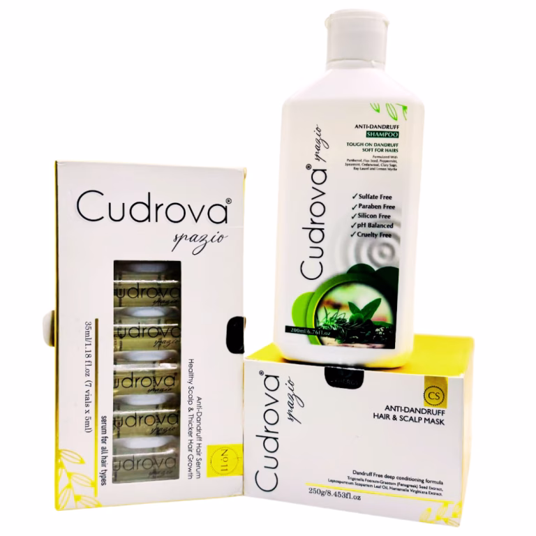 Cudrova Spazio Anti-Dandruff Hair Care Trio: